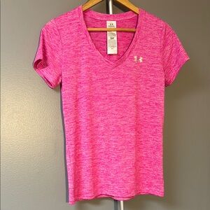 Under Armour Women's Pink V-Neck Top